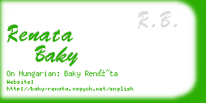 renata baky business card